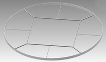 Tréninkový vrhací kruh - vnitřní průměr 2135mm, ocelový S16-508