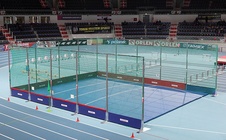 Ochranná klec  pro vrh koulí interiérová - výška 4m, certifikace IAAF E-13-0753 BO-308/4