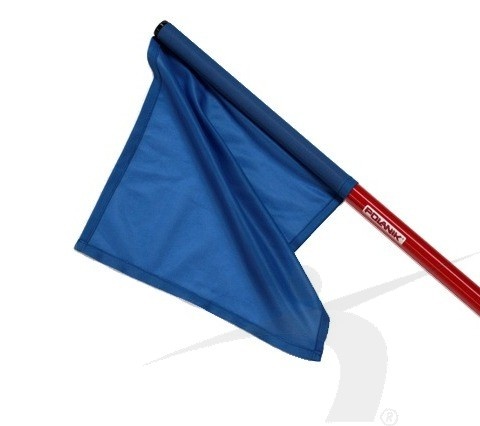 Modrá vlajka ze syntetické tkaniny - lakovaná hliníková trubka OFB-60