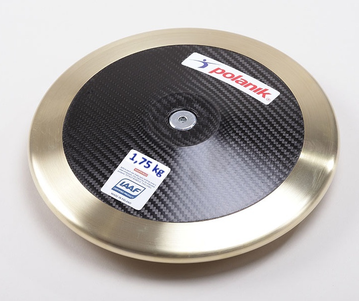 Disk soutěžní karbonový - hmotnost 1,75 kg , certifikace IAAF I-14-0678 CCD14-1,75