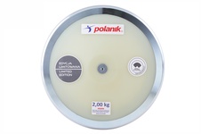 Disk plastový – hmotnost  2 kg, certifikace IAAF I-11-0499 CPD11-2