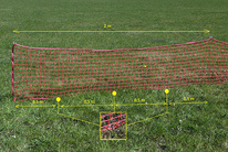 Ochranná síť pro hody - délka 120m, min.výška 50cm SZS15-120