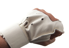 Kladivářské rukavice soutěžní z tvrdé kůže - velikost L ,levá TCHGL-L