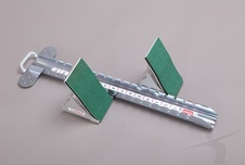 Startovní blok soutěžní hliníkovo-ocelový  s vysokými opěrkami nohou - certifikace IAAF E-16-0869 PBS15-03-W