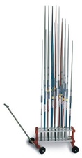 Stojan na oštěpy s kolečky JR-18-W