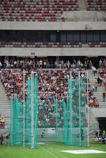 Soutěžní ochranná klec pro hod kladivem - certifikace IAAF E-00-0264 KLM-7/10-A