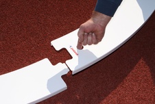 Obruč pro úpravu kruhu na hod kladivem - vnitřní průměr 2,135 m, certifikace IAAF E-05-0417 HCC-2135