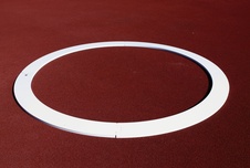 Obruč pro úpravu kruhu na hod kladivem - vnitřní průměr 2,135 m, certifikace IAAF E-05-0417 HCC-2135