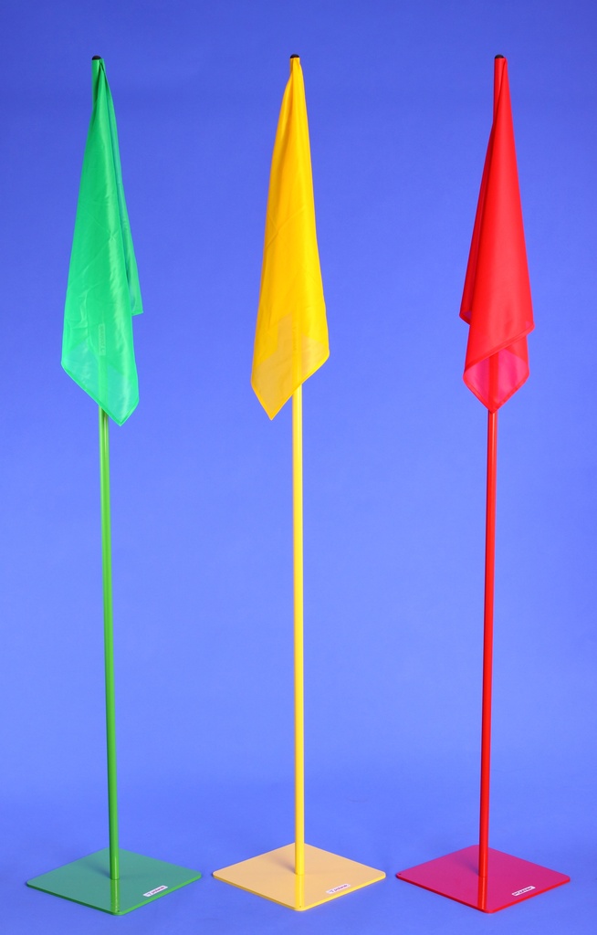 Vlajka se základnou - výška 2m, barva žlutá BFY-S0324
