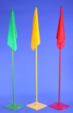 Vlajka se základnou - výška 2m, barva červená BFR-S0324