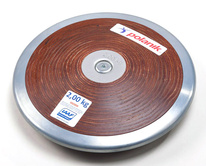 Disk soutěžní z tvrdé překližky - ocelový pozinkovaný okraj , hmotnost 2 kg, certifikace IAAF HPD17-2