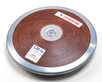 Disk soutěžní z tvrdé překližky - ocelový pozinkovaný okraj , hmotnost 1,6 kg HPD17-1,6