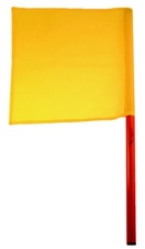 Žlutá vlajka ze syntetické tkaniny OFY-60