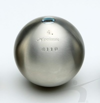 Koule soutěžní nerezová - hmotnost 4 kg, průměr 110 mm, tolerance od -0,5 do -0,7 PK-4/110-S