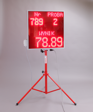 Tabule LED oboustranná se stativem a ovládacím panelem - polský popis  TG16-64x64-2